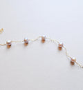 Elegant 14k gold filled purple freshwater pearl bracelet - Handmade
