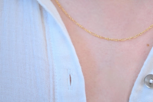 14k Gold Filled Long and Short Chain Necklace, Stackable Jewelry (etsy image id: 7322162044)