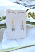 Gold Filled Keshi Pearl Drop Earrings with high luster (etsy image id: 7386250807)