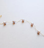Elegant 14k gold filled purple freshwater pearl bracelet - Handmade (etsy image id: 7488780082)