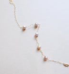 Elegant 14k gold filled purple freshwater pearl bracelet - Handmade (etsy image id: 7488780084)