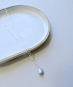 Sterling Silver grey keshi pearl necklace (etsy image id: 7553815813)