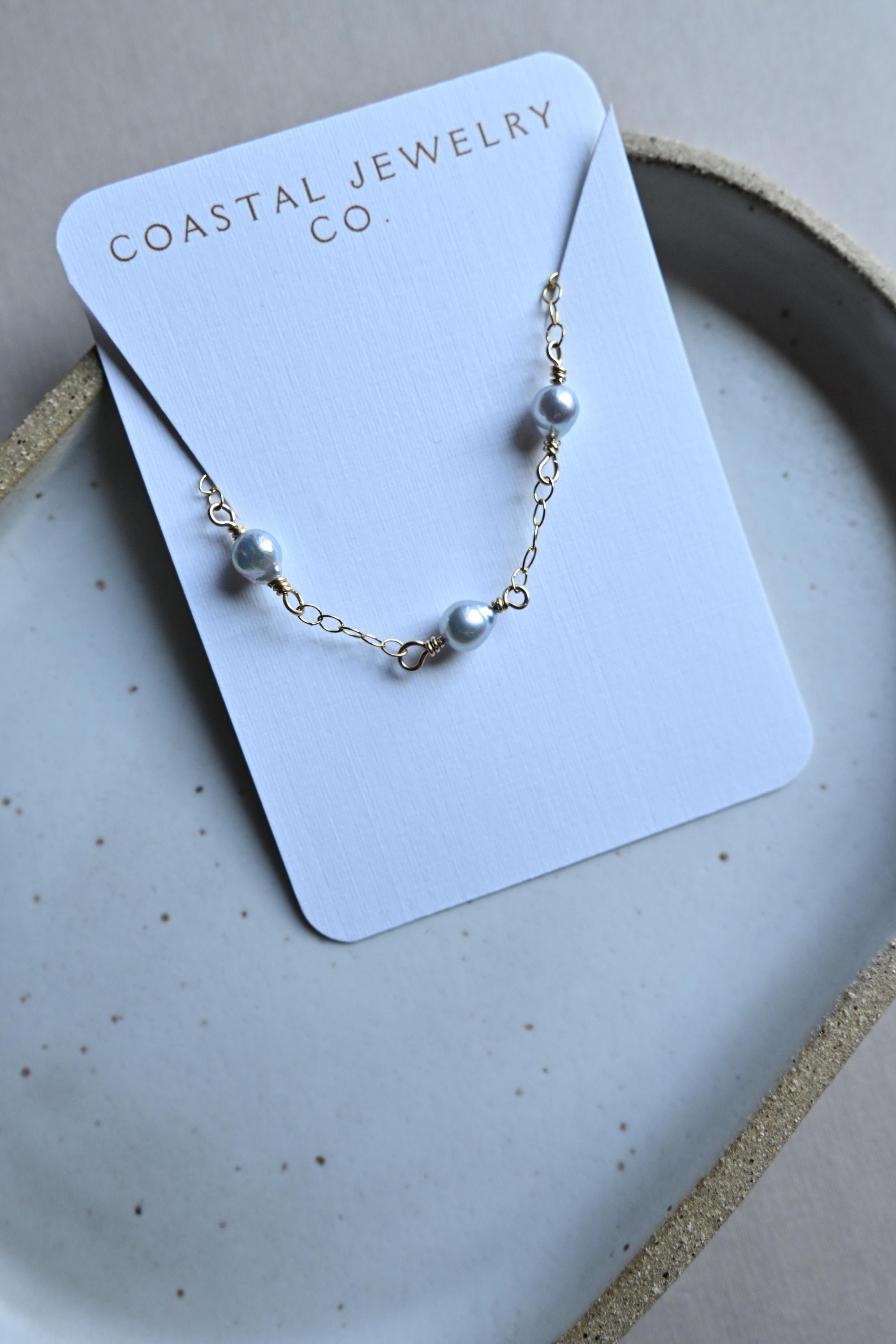 Blue Akoya Pearl Gold Filled Bracelet (etsy image id: 7609374935)