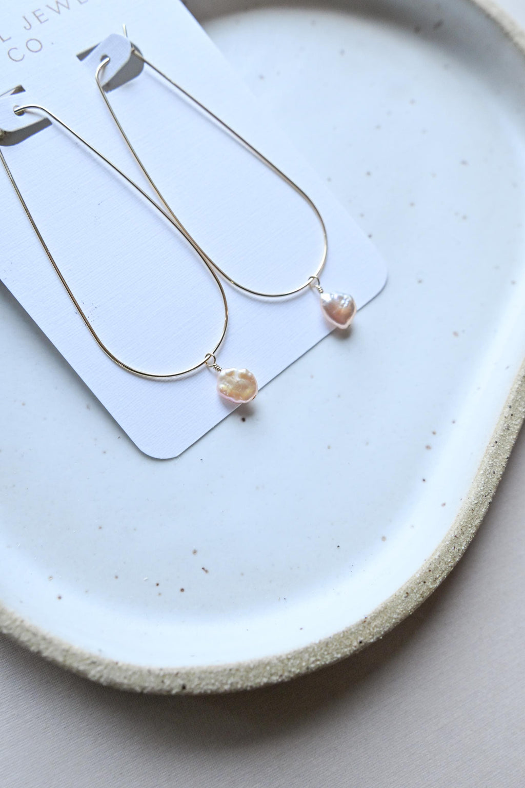 Keshi Edison pearl teardrop gold filled earrings - Valentine’s Day jewelry (etsy image id: 7648716924)