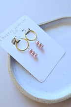 14K Gold Filled Hoops & Purple Freshwater Pearls - Valentine’s Day purple (etsy image id: 7667001953)