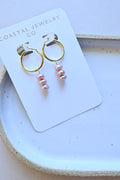 14K Gold Filled Hoops & Purple Freshwater Pearls - Valentine’s Day purple (etsy image id: 7667001955)