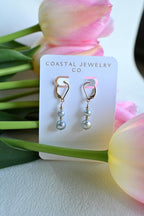 Blue Akoya Pearl Earrings – 14k Gold Filled Lever Backs (etsy image id: 7878996758)