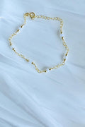 Gold Filled Chalcedomy gemstone bracelet (etsy image id: 7909720028)