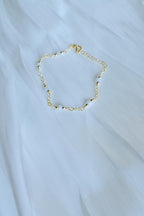 Gold Filled Chalcedomy gemstone bracelet (etsy image id: 7909720034)