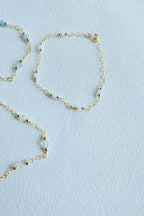 Gold Filled Chalcedomy gemstone bracelet (etsy image id: 7909720046)