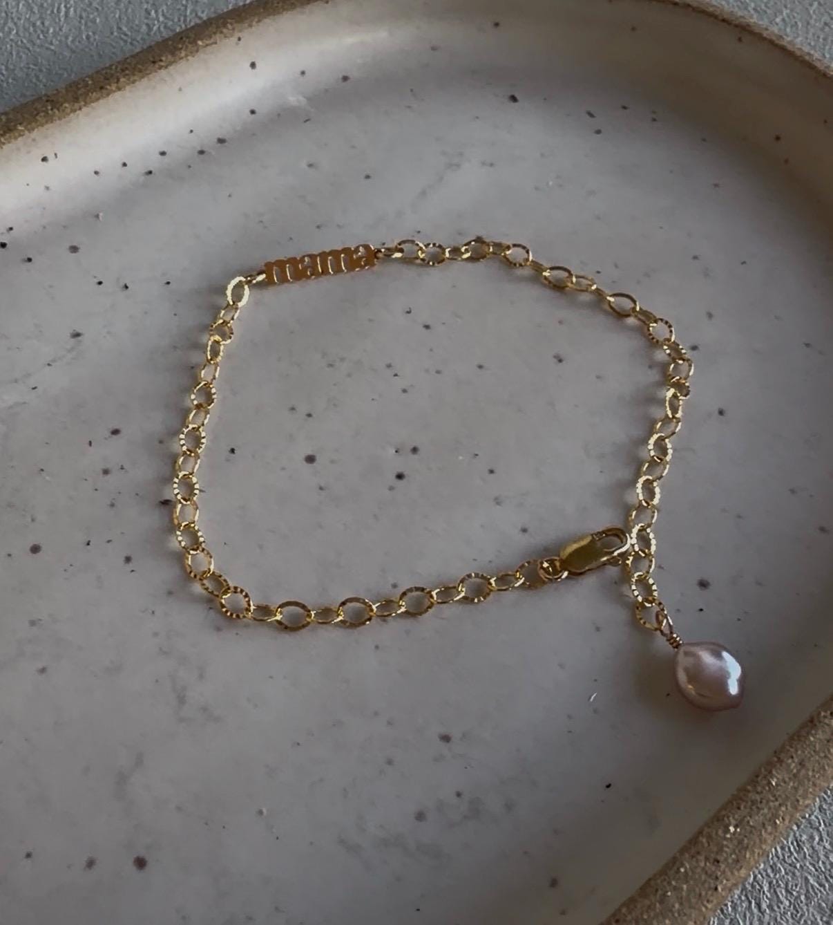Mama Nana Pearl Bracelet – Akoya or Edison Pearl, 14k Gold Filled (etsy image id: 7945723042)