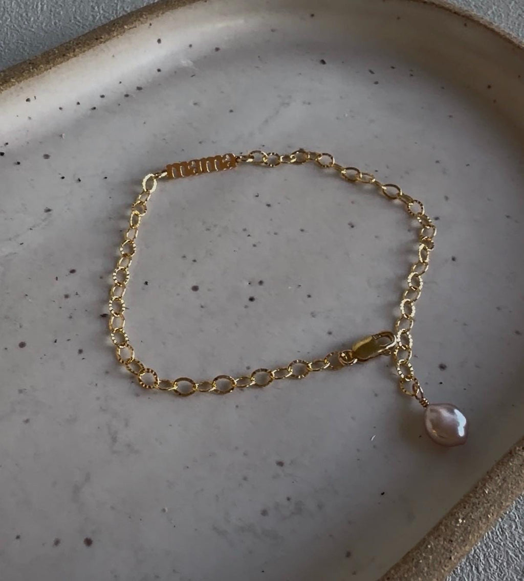 Mama Nana Pearl Bracelet – Akoya or Edison Pearl, 14k Gold Filled (etsy image id: 7945723042)