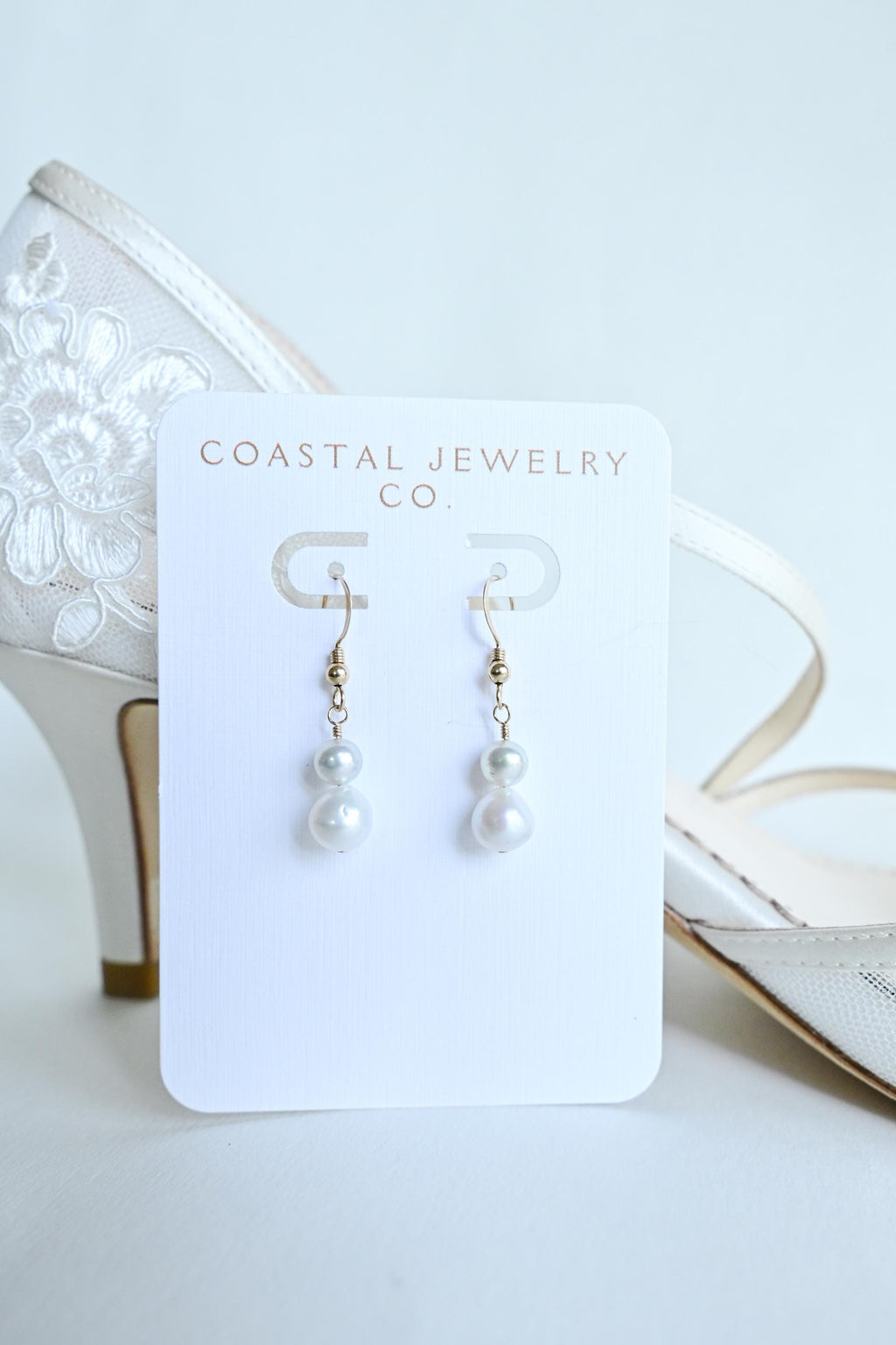 White Akoya and Freshwater Pearl Drop Earrings – 14k Gold Filled Bridal Jewelry (etsy image id: 8021537815)