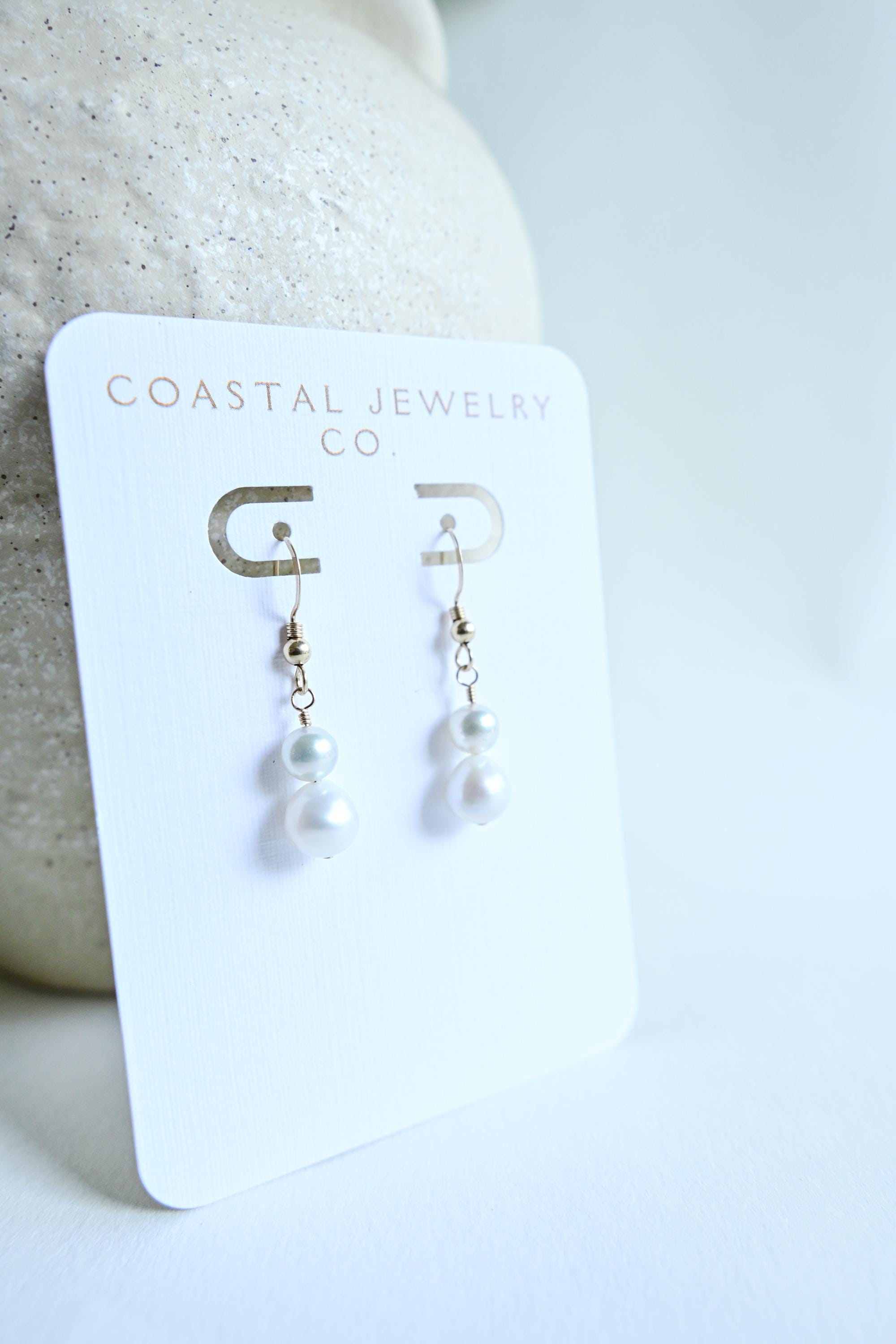 White Akoya and Freshwater Pearl Drop Earrings – 14k Gold Filled Bridal Jewelry (etsy image id: 8021537821)