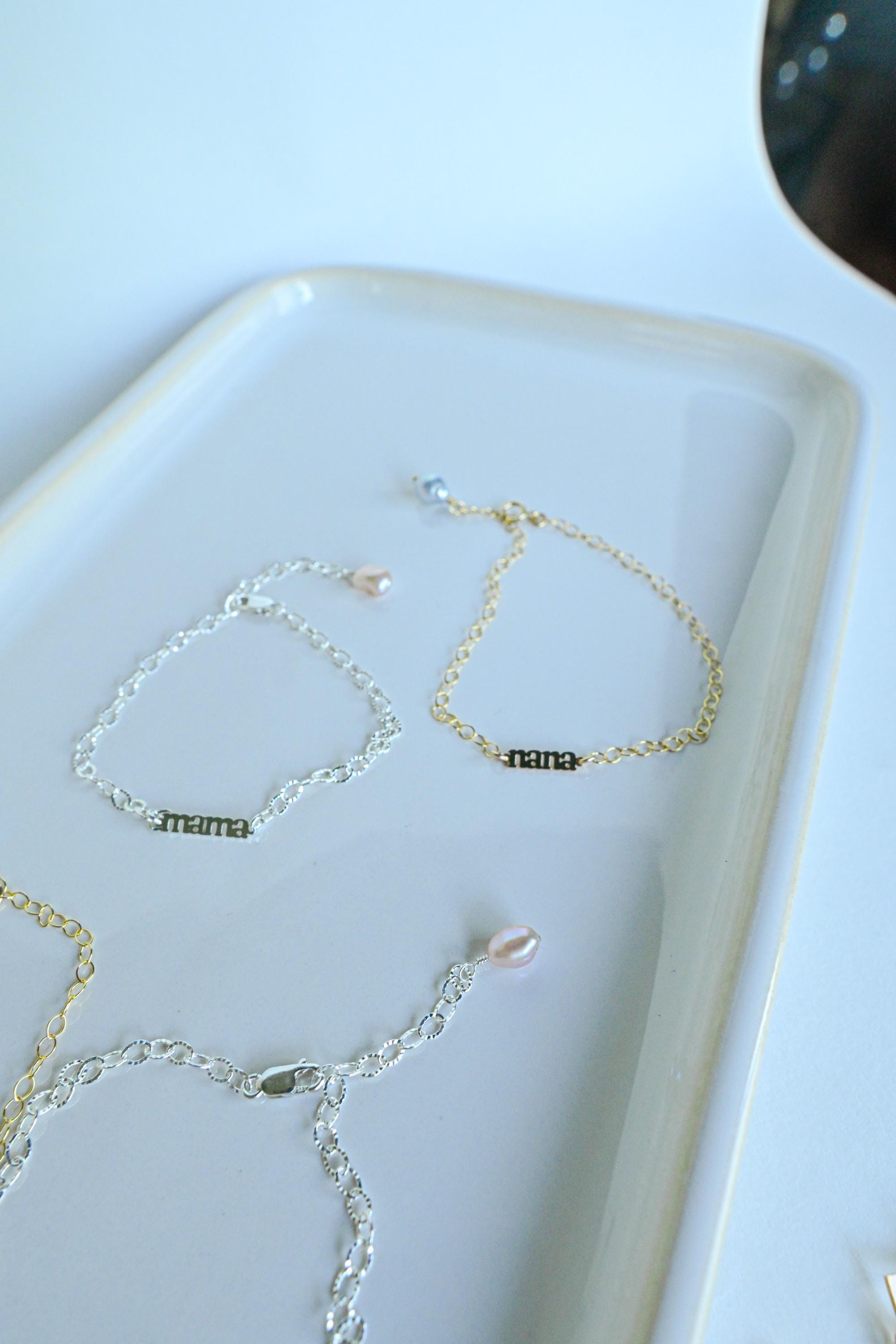 Mama Nana Pearl Bracelet – Akoya or Edison Pearl, 14k Gold Filled (etsy image id: 8022077917)