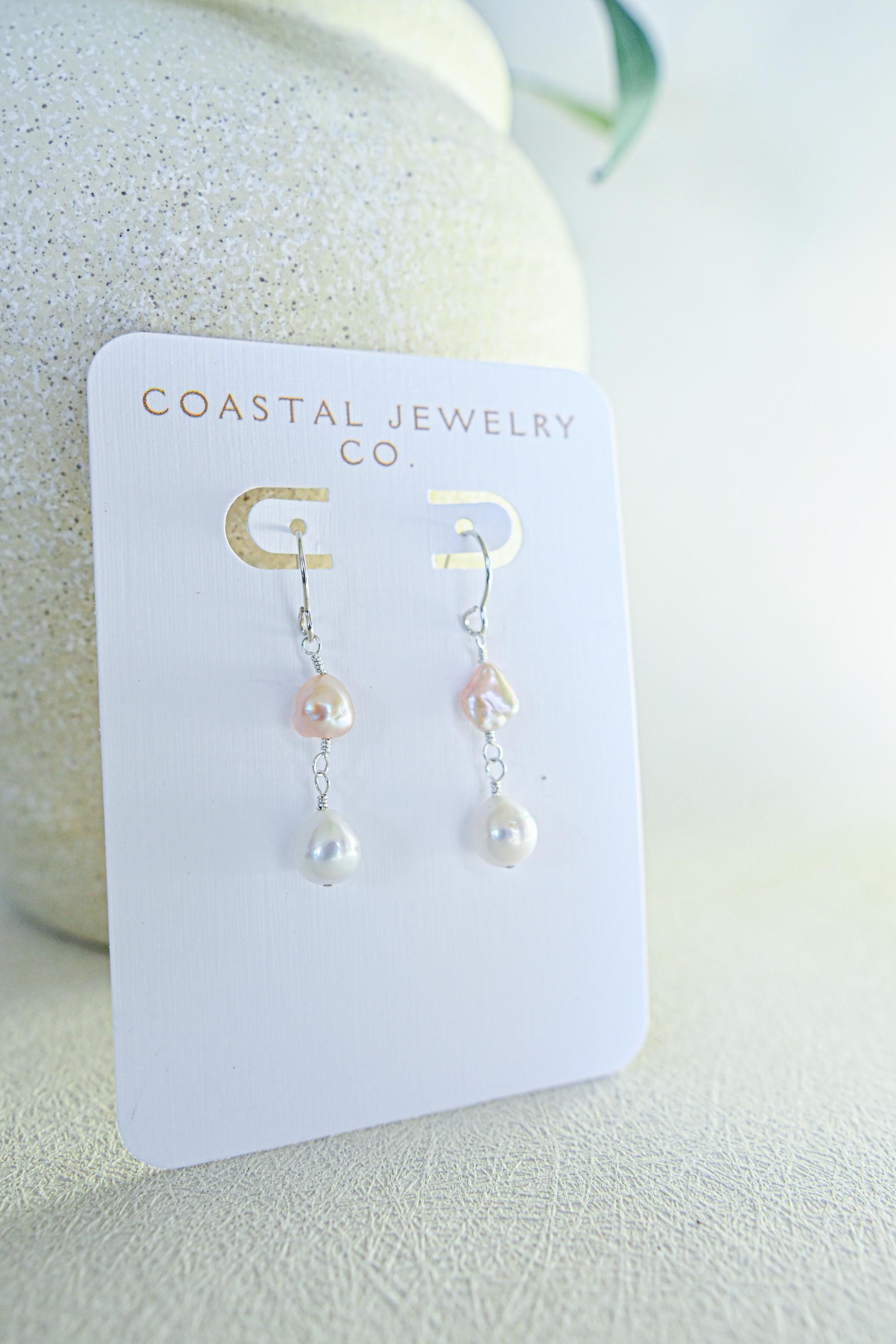 Sterling silver Keshi Edison pearl earrings with tear drop Edison pearl (etsy image id: 8057267175)